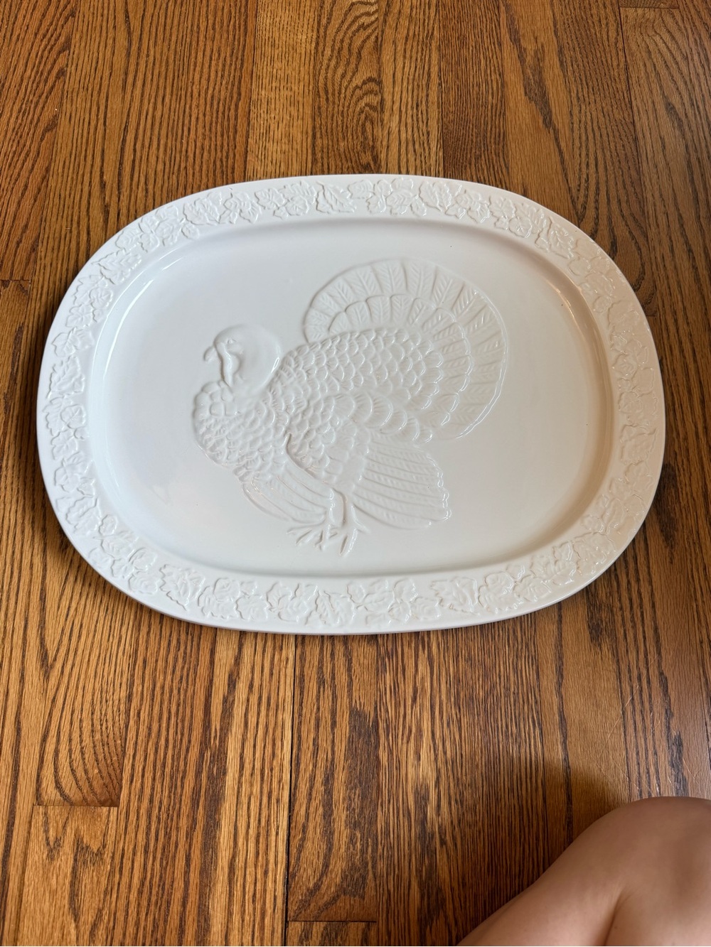 Martha Stewart turkey serving plate